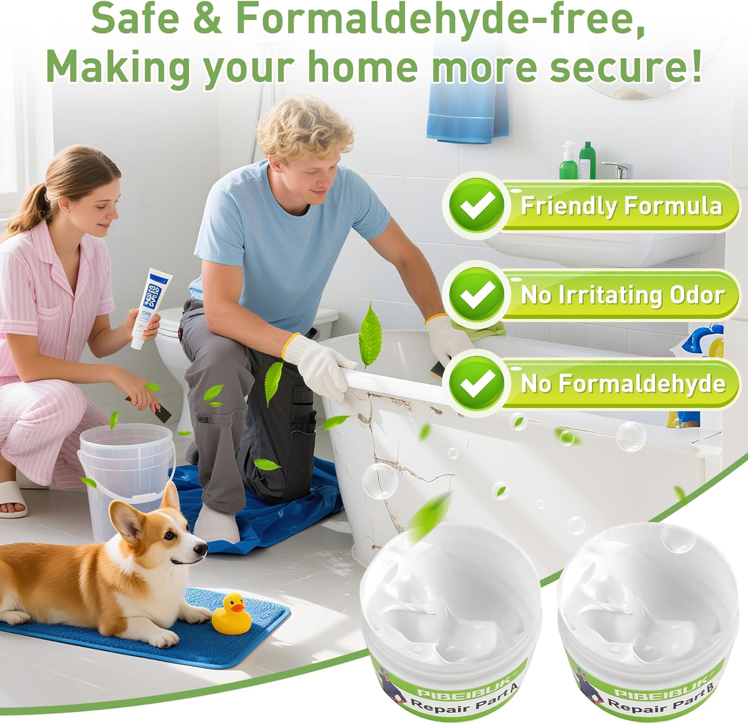 Thumbnail 3 de Surface repair kit for tubs, 4 colour pastes
