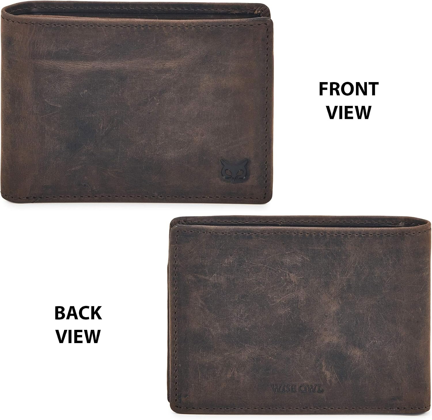 Detalle 2 de Crazy Horse Leather Bifold Wallet