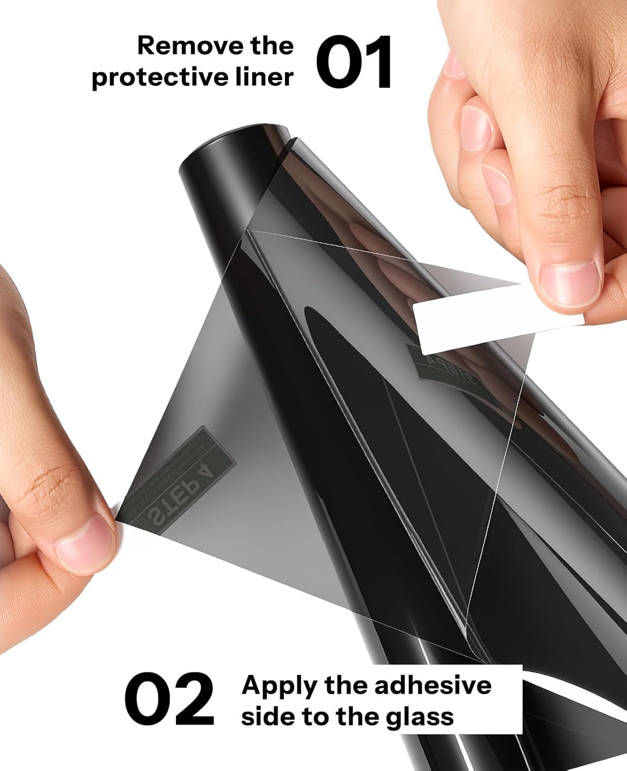 Thumbnail 6 de IAQWE 35% VLT Ceramic Car Window Tint Film (20" x 20ft) — High Heat & UV Block Privacy Tint, Black