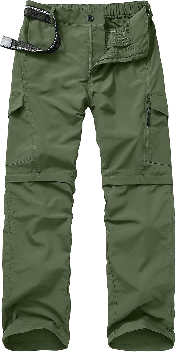 Detalle de Men's Hiking Pants Quick Dry Lightweight Fishing Convertible Zip-Off Safari Trousers