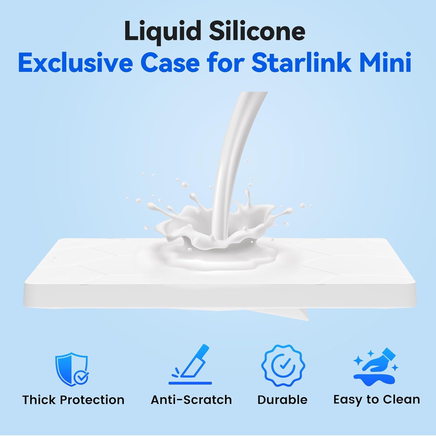 Detalle de STARGEAR Starlink Mini Case Protective Cover (Hailproof Liquid Silicone) for Outdoor Use
