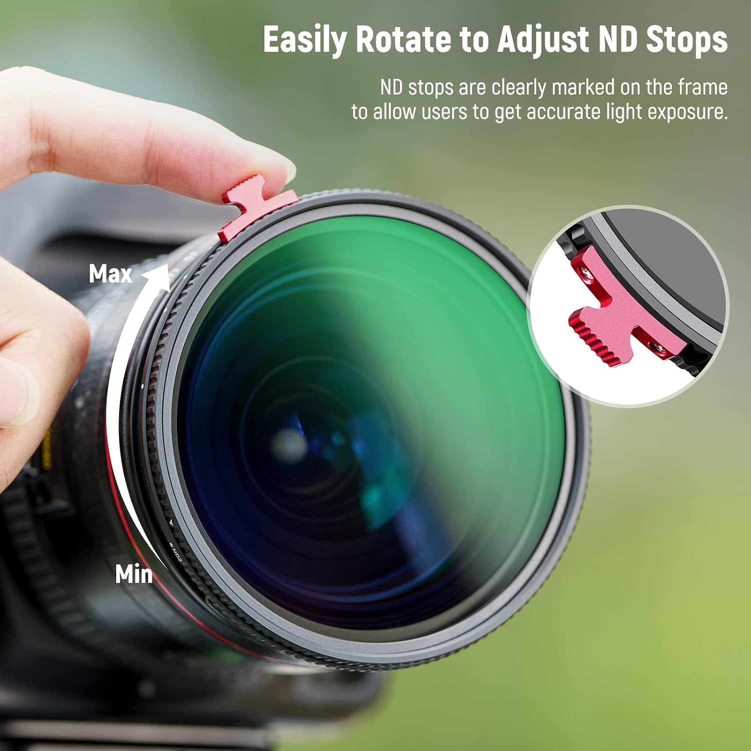 Thumbnail 5 de NEEWER 55mm Variable ND Filter 2‑in‑1
