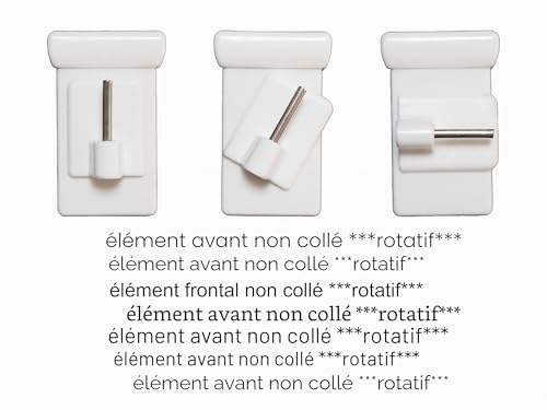 Detalle de Dekondo Lot de 10 crochets de fenêtre blancs à clipser – 10–27 mm