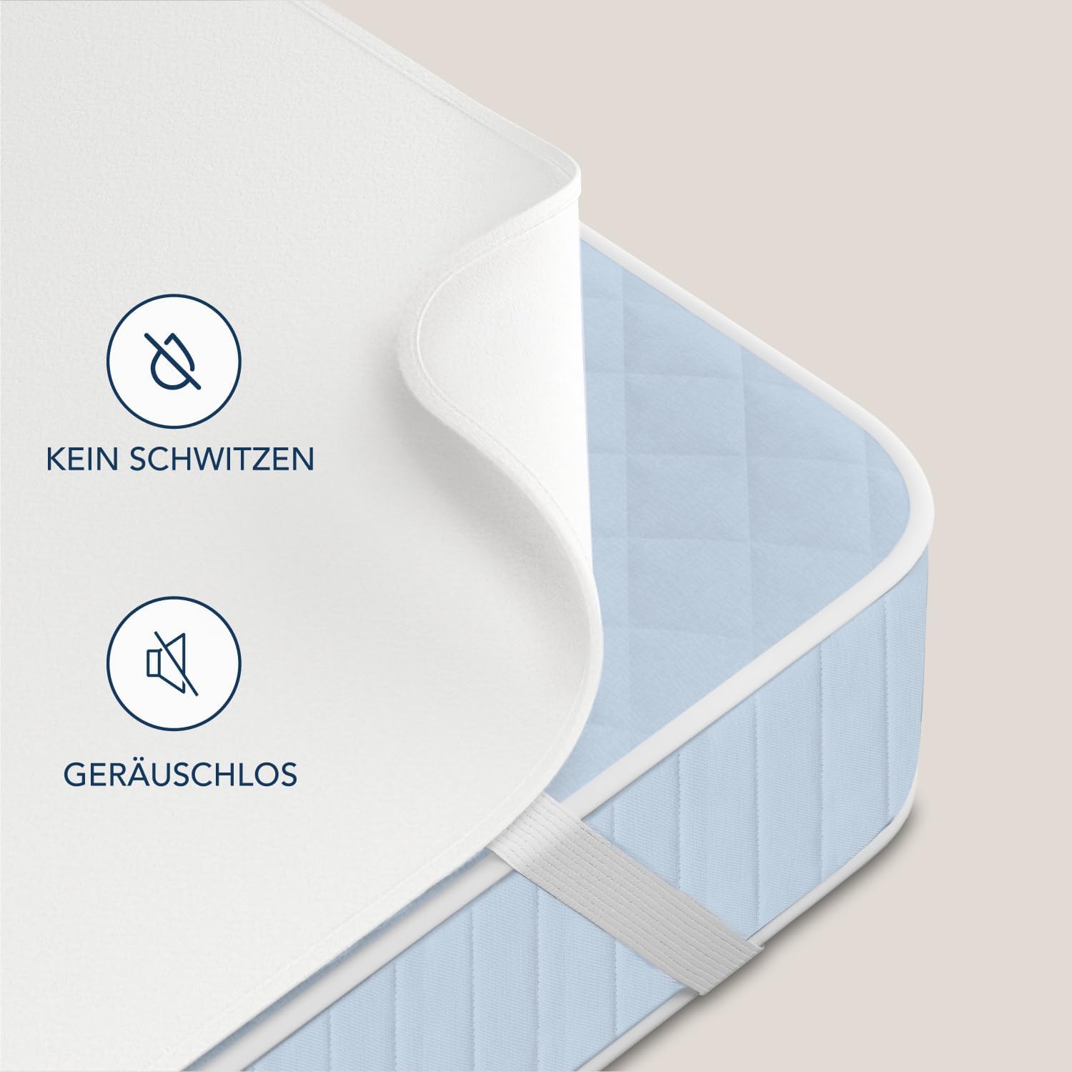 Thumbnail 4 de Dreamzie Premium Molton Matratzenschoner 80x200 cm (100% Baumwolle, Oeko-Tex) – atmungsaktiv & saugfähig