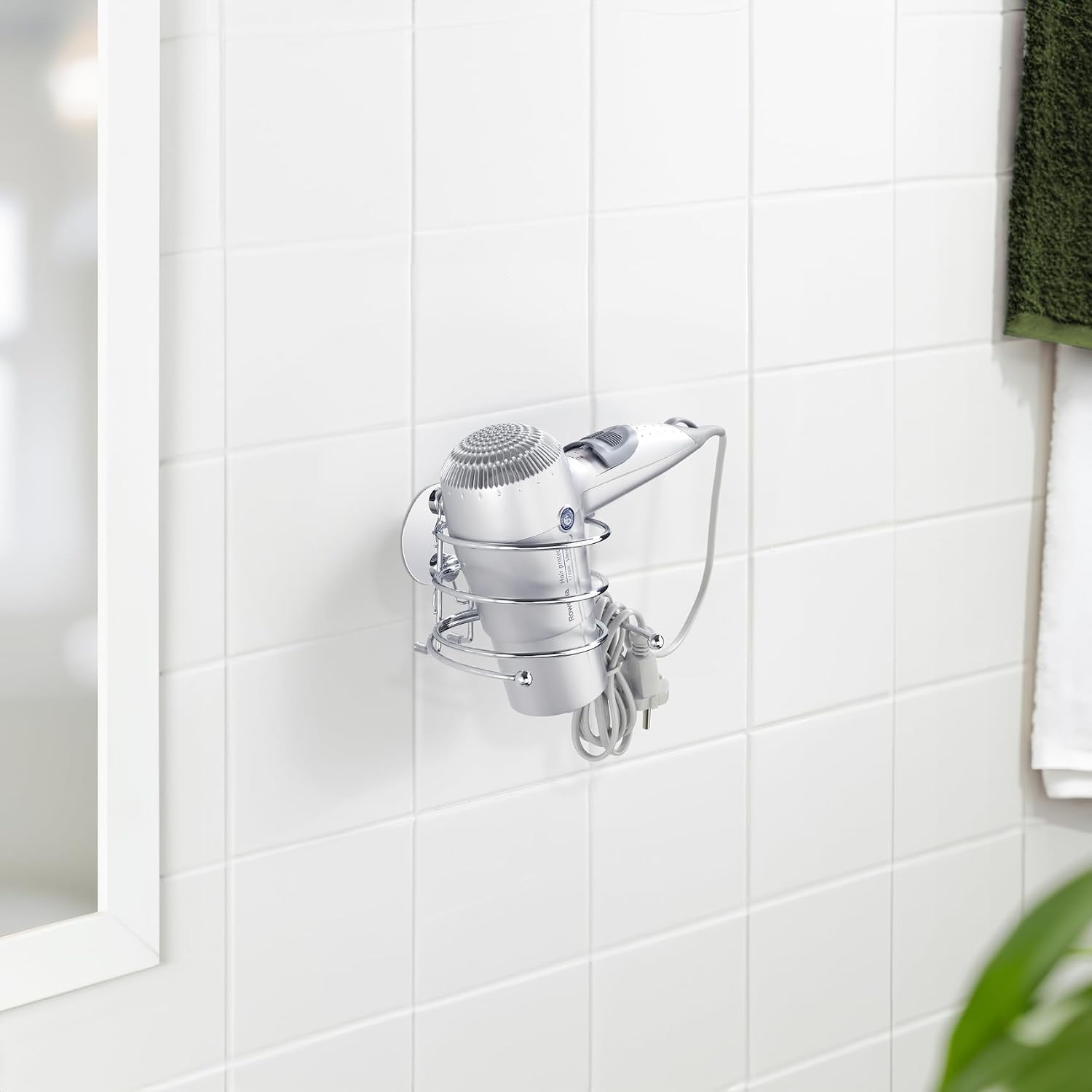 Thumbnail 5 de Porte sèche-cheveux mural Turbo-Loc de WENKO — sans perçage, inox 14 x 7,5 x 11,5 cm