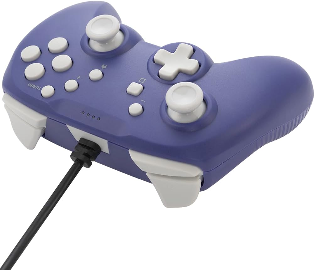 Detalle de サイバーガジェット CY-S2RSGP4BWD-VL レトロスタイルゲームパッド 4B 有線タイプ レトロバイオレット