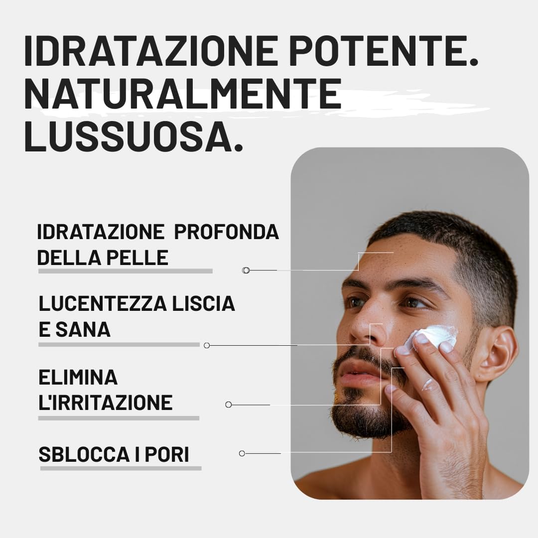 Detalle de ZOUSZ Black Oud crema idratante viso per uomo – 50 ml