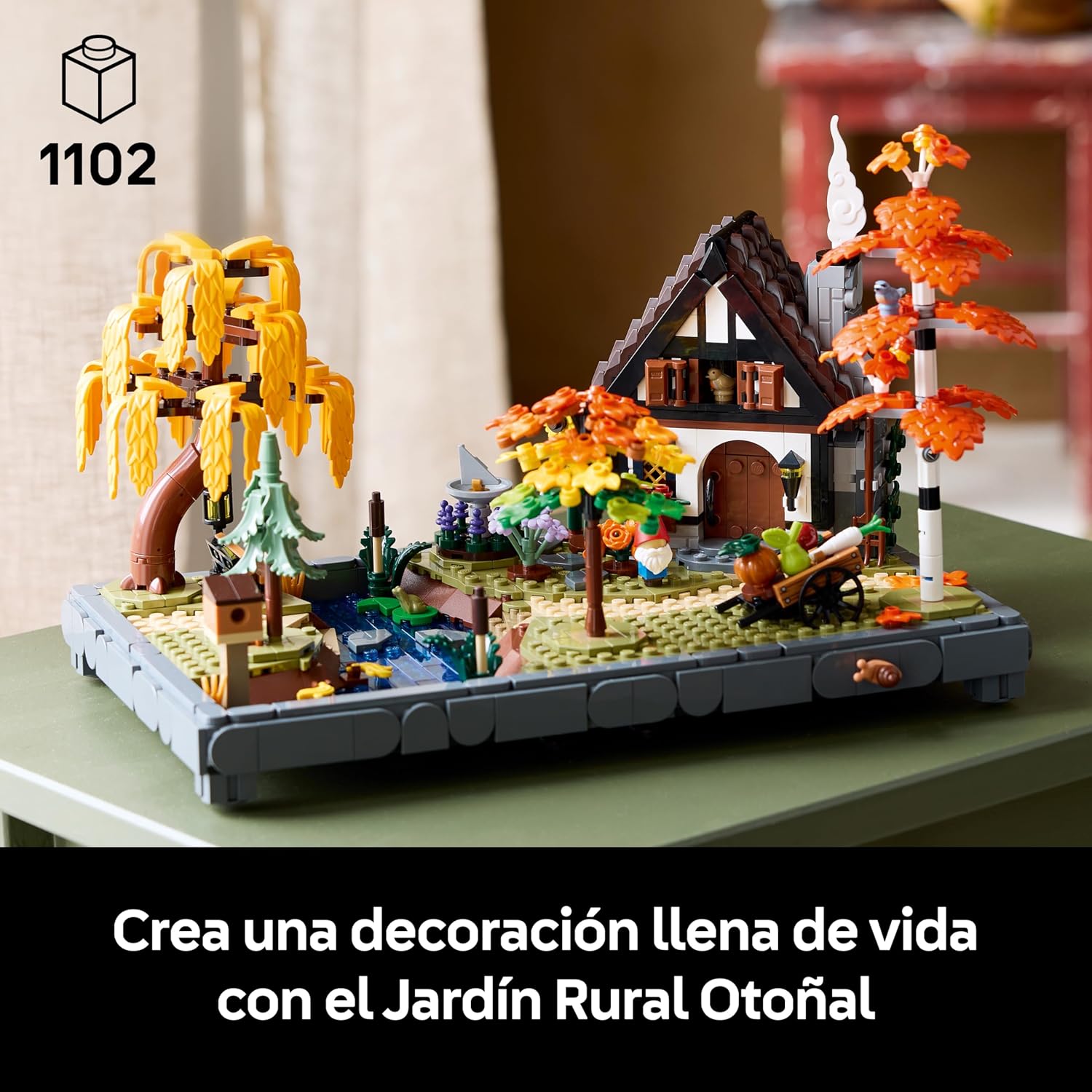Detalle 2 de LEGO Icons Jardín Rural Otoñal