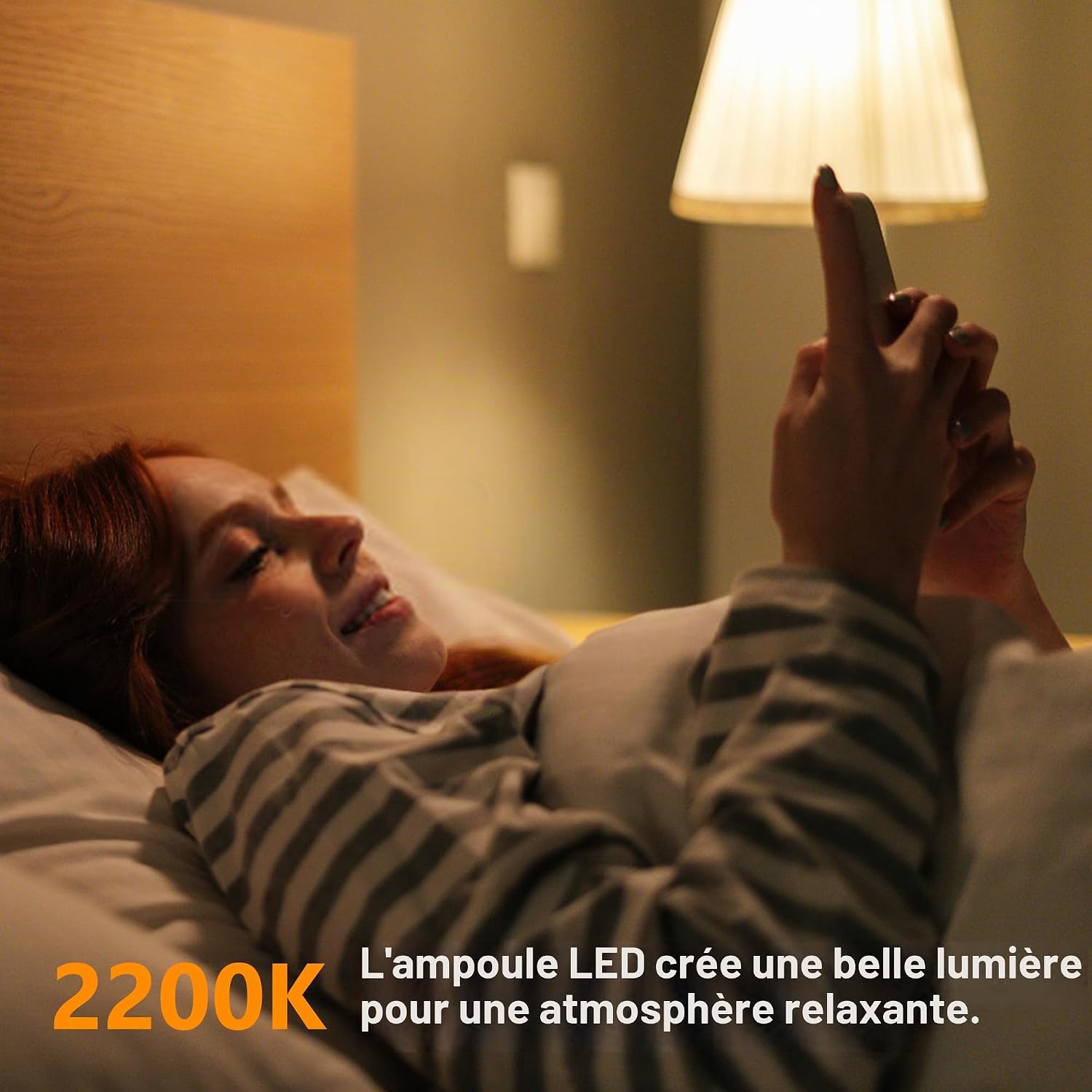 Detalle de Hcnew G40 LED-lamp E27, amber glas, 1 W en extra warm 2200 K