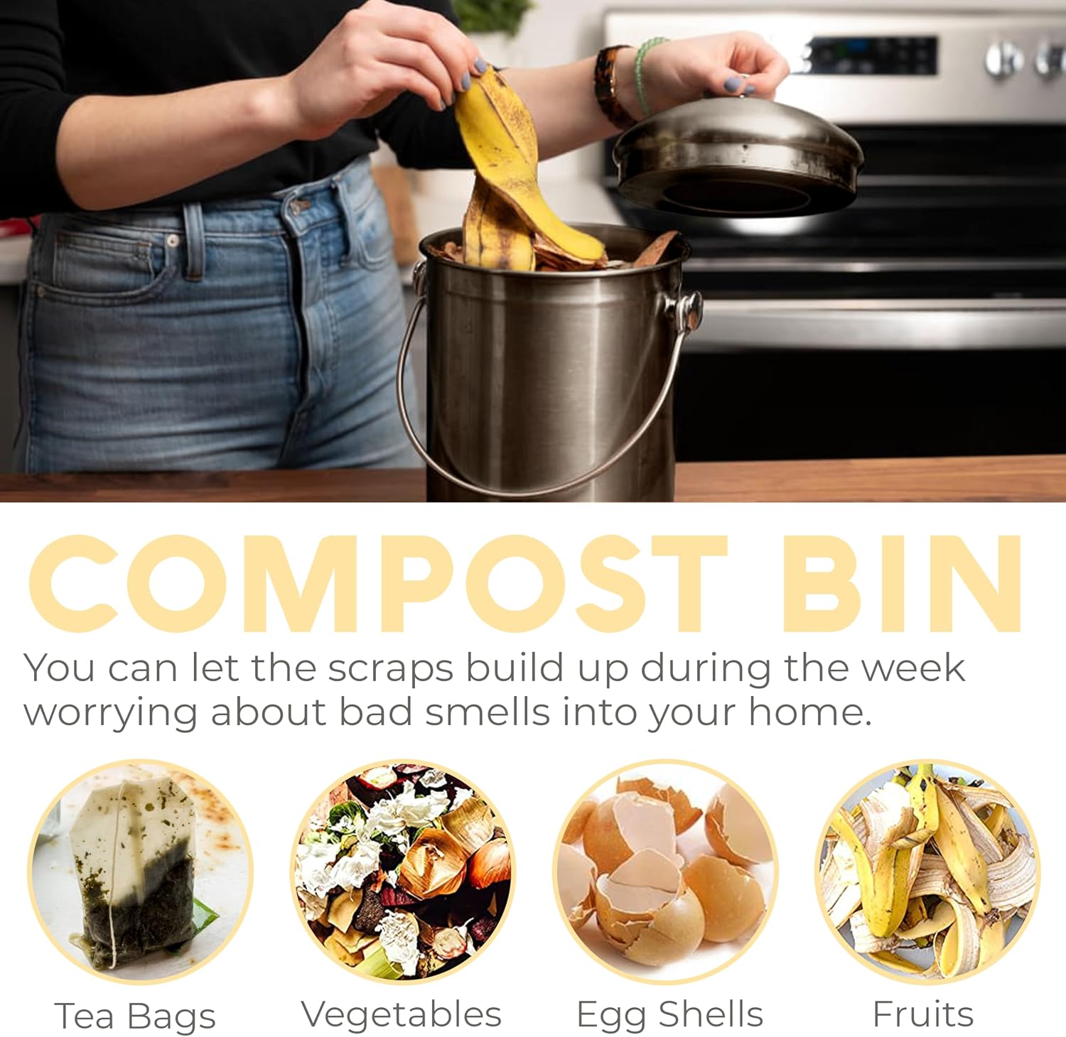 Thumbnail 6 de EPICA Countertop Compost Bin 1.3 Gallon