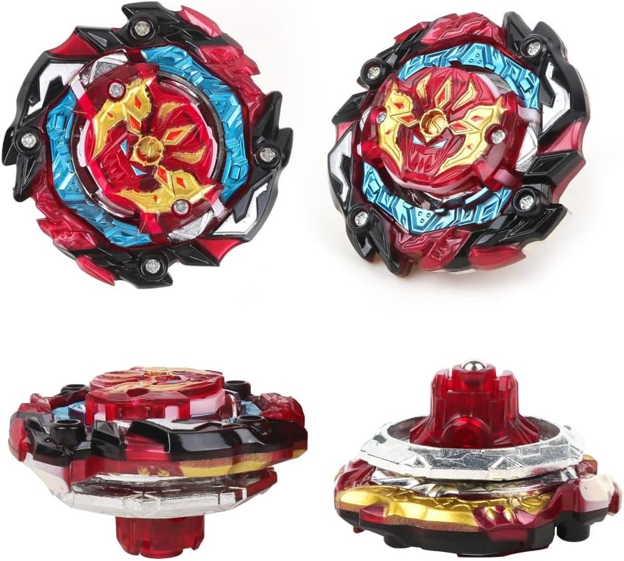 Thumbnail 3 de MUSTYBELT Battling Top Burst Gyro Toy Set with 8 Spinning Tops and 2 Two-Way Launchers (Ages 6+)