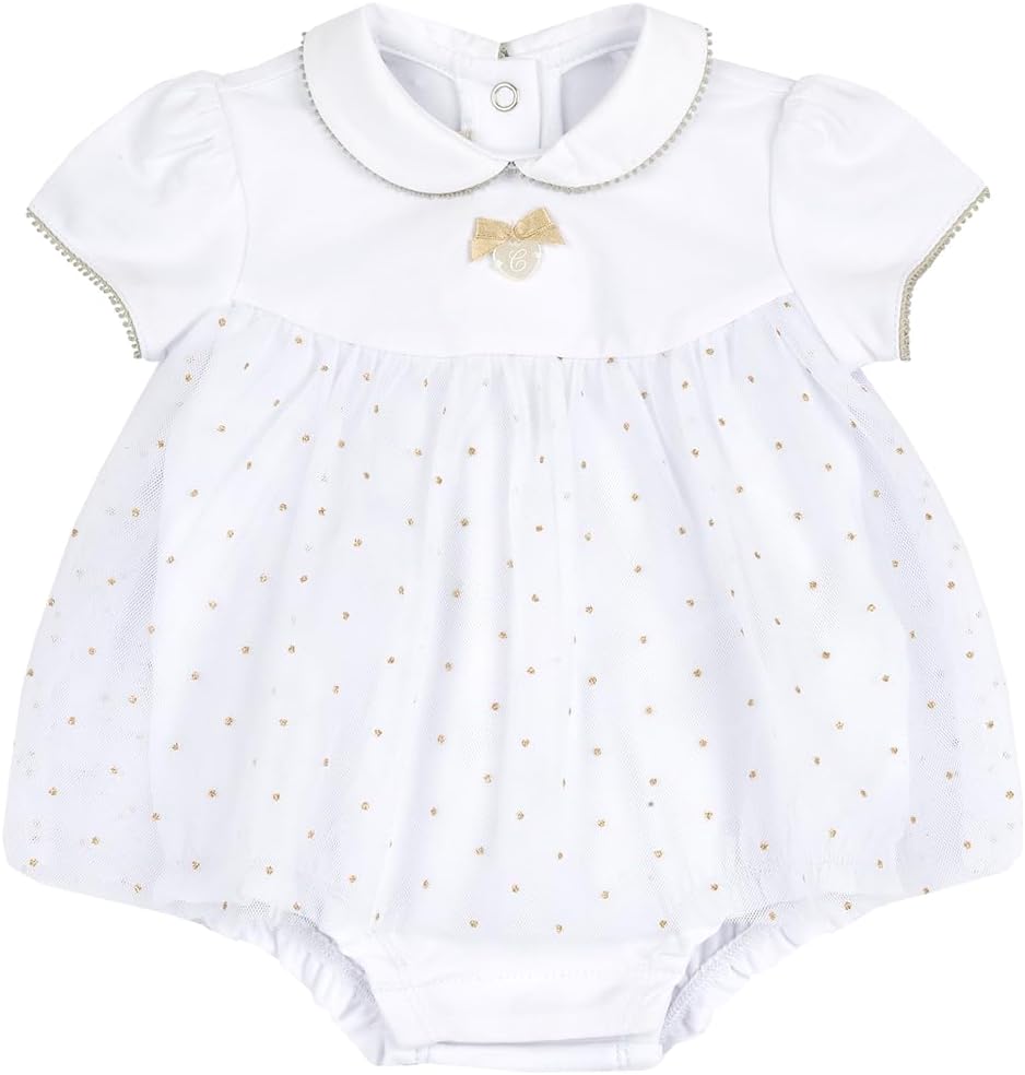 Detalle de Chicco barboteuse coton bébé, nœud doré