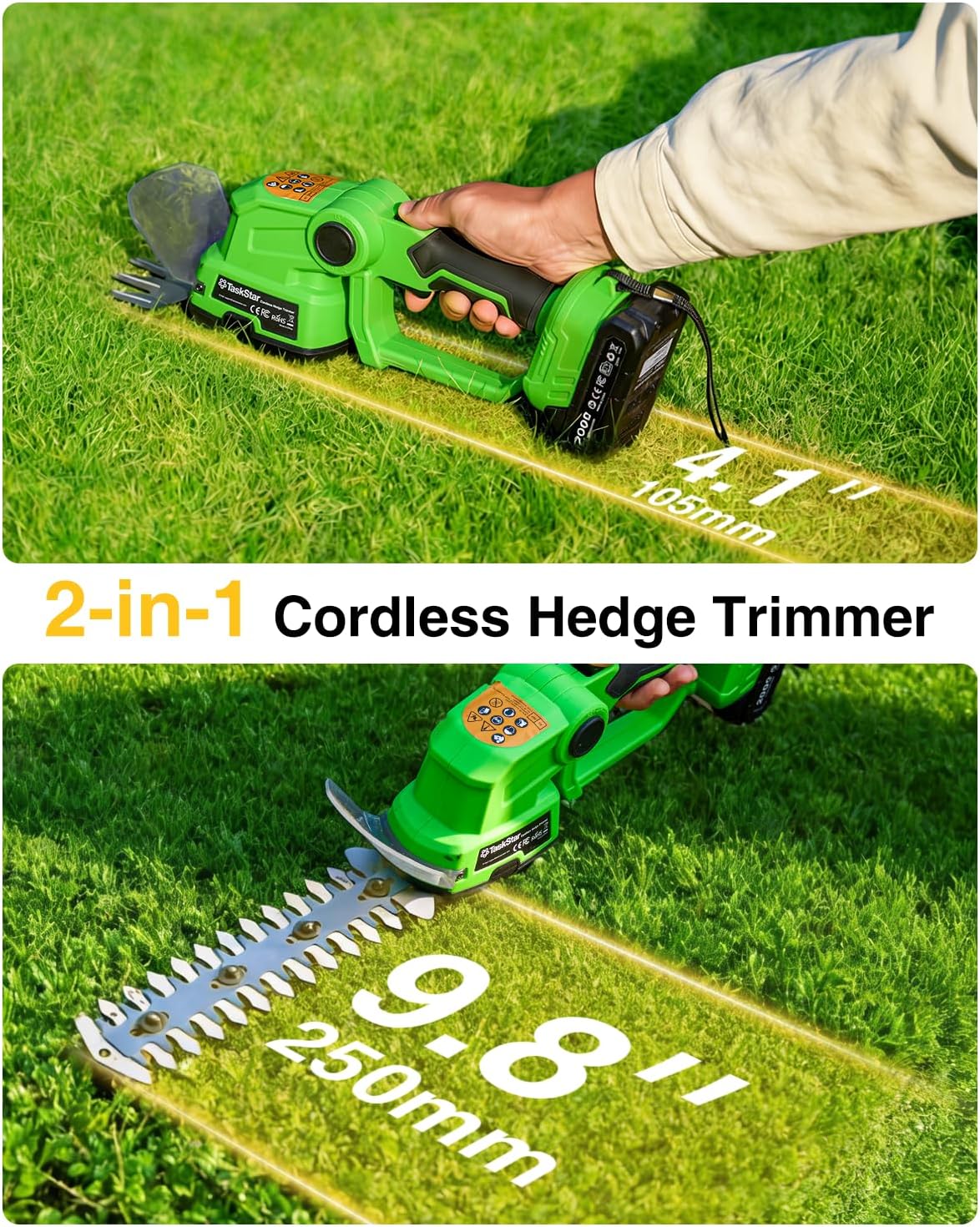 Detalle 2 de TaskStar Cordless Hedge Trimmer, 20V