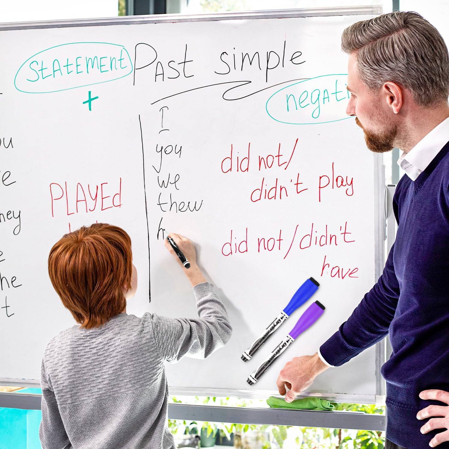 Thumbnail 3 de Autoau Whiteboard Marker – 15 Farben Magnetisch mit Radiergummi
