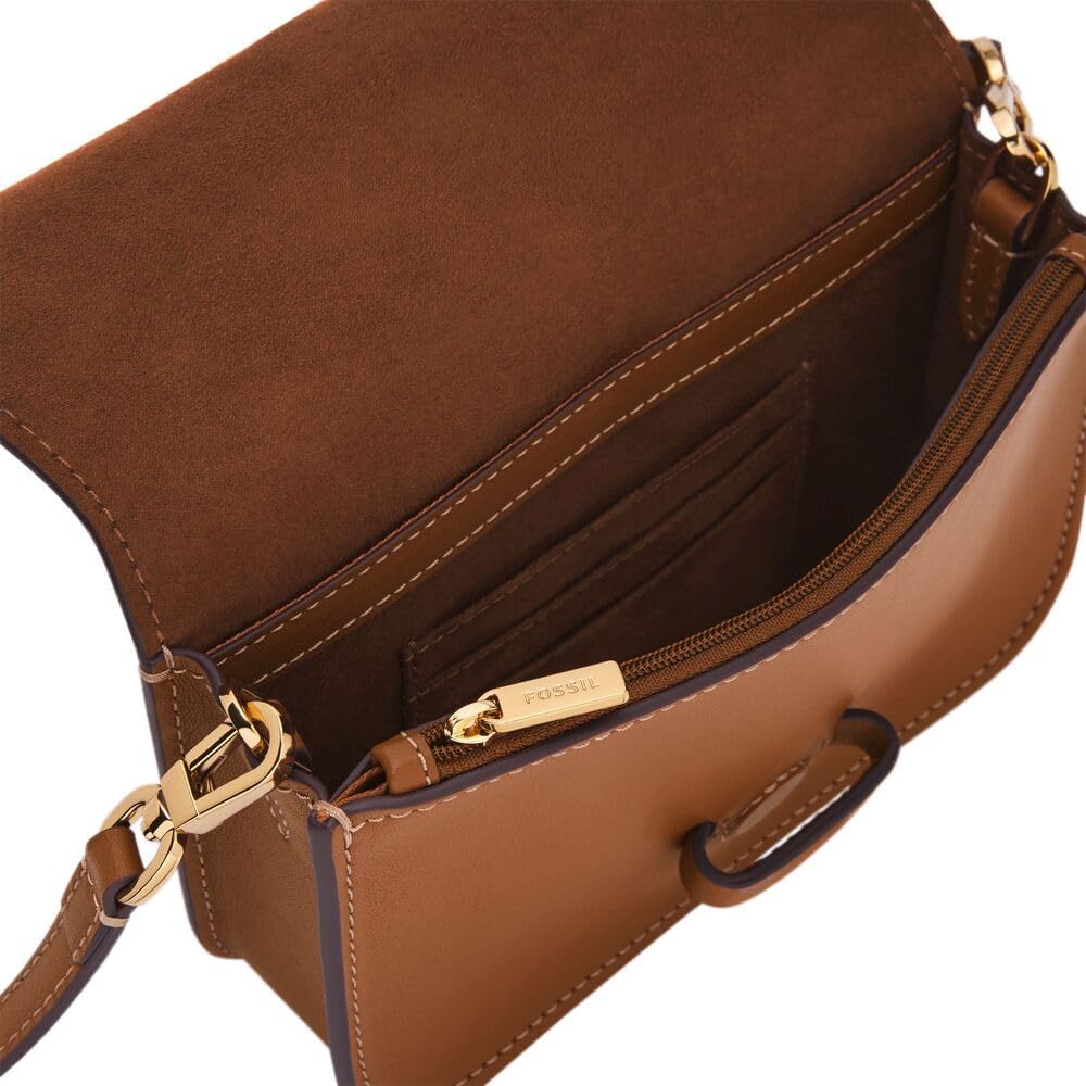 Detalle de Fossil Women’s Lennox Crossbody L: borsa a tracolla piccola in pelle liscia