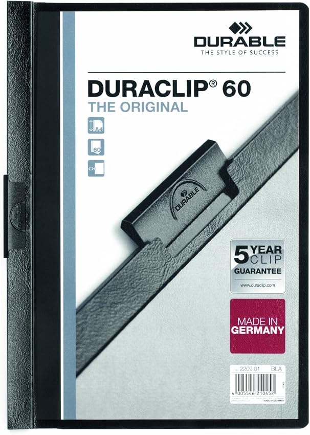 Thumbnail 5 de DURACLIP Chemise de présentation A4, 30 feuilles, bleu foncé ⚙