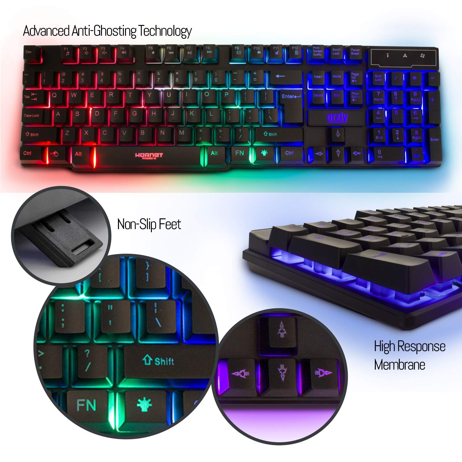 Detalle 2 de Orzly Hornet RX-250 4‑in‑1 Gaming Bundle