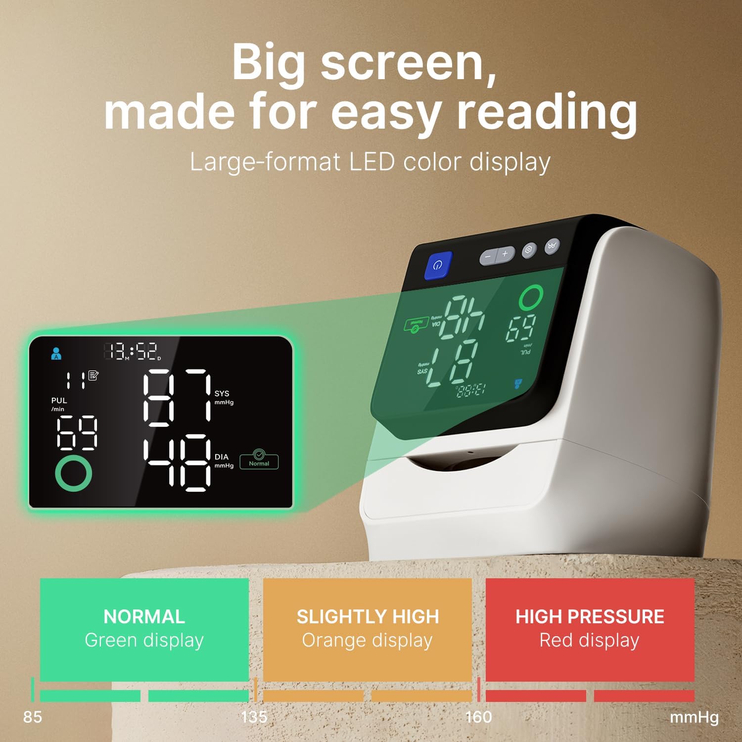 Thumbnail 2 de ZDEER U90B PLUS Upper Arm Blood Pressure Monitor, No-Wrap Cuff