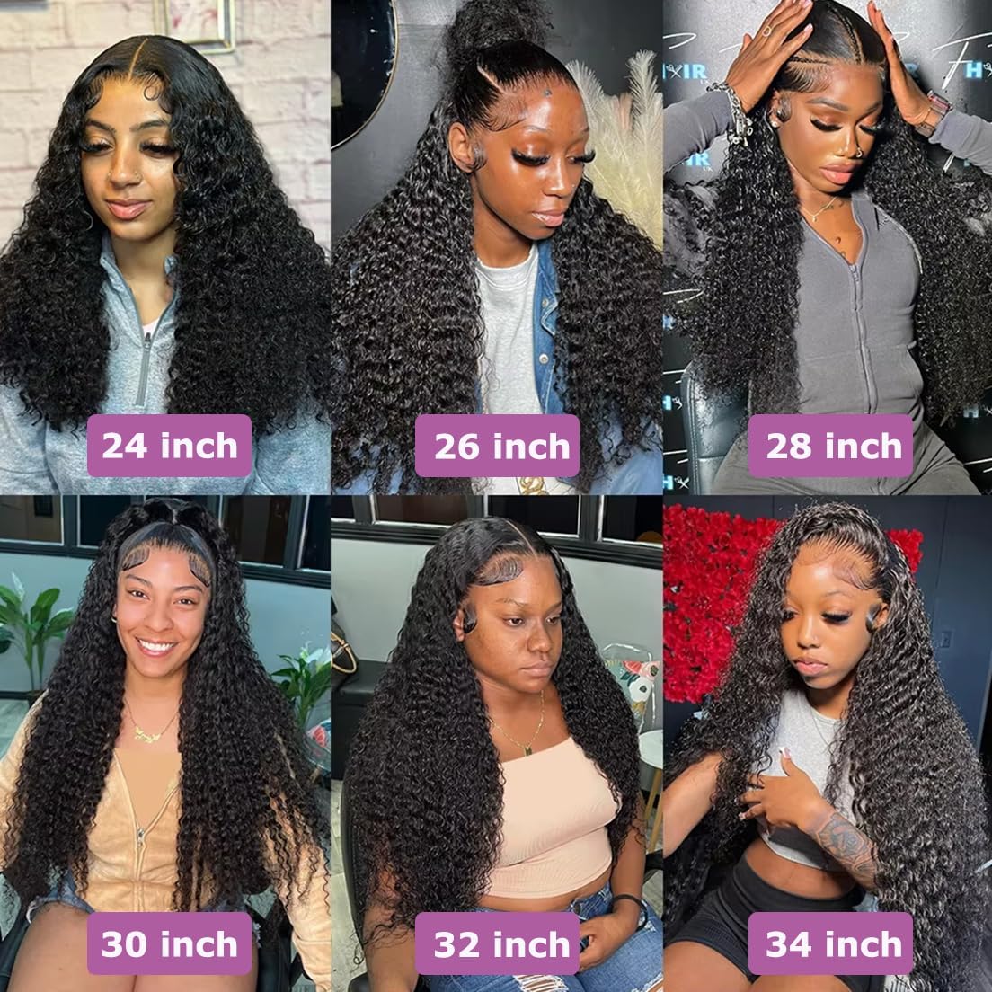 Thumbnail 5 de Durya Deep Wave 30-inch 220% Density Wig
