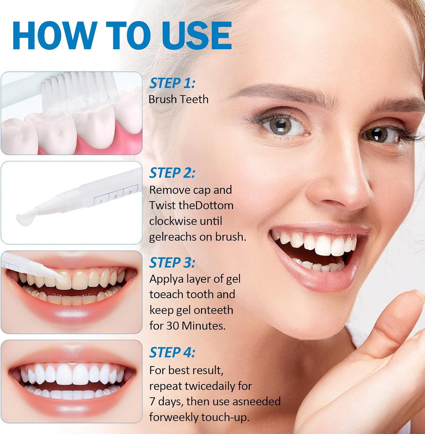 Detalle 2 de KTSAY Teeth Whitening Pen 4-Pack