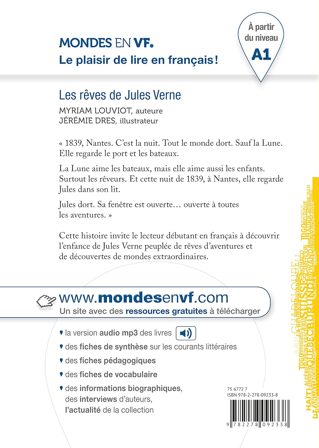 Detalle de Mondes en VF – Les rêves de Jules Verne, A1-bok med ljud