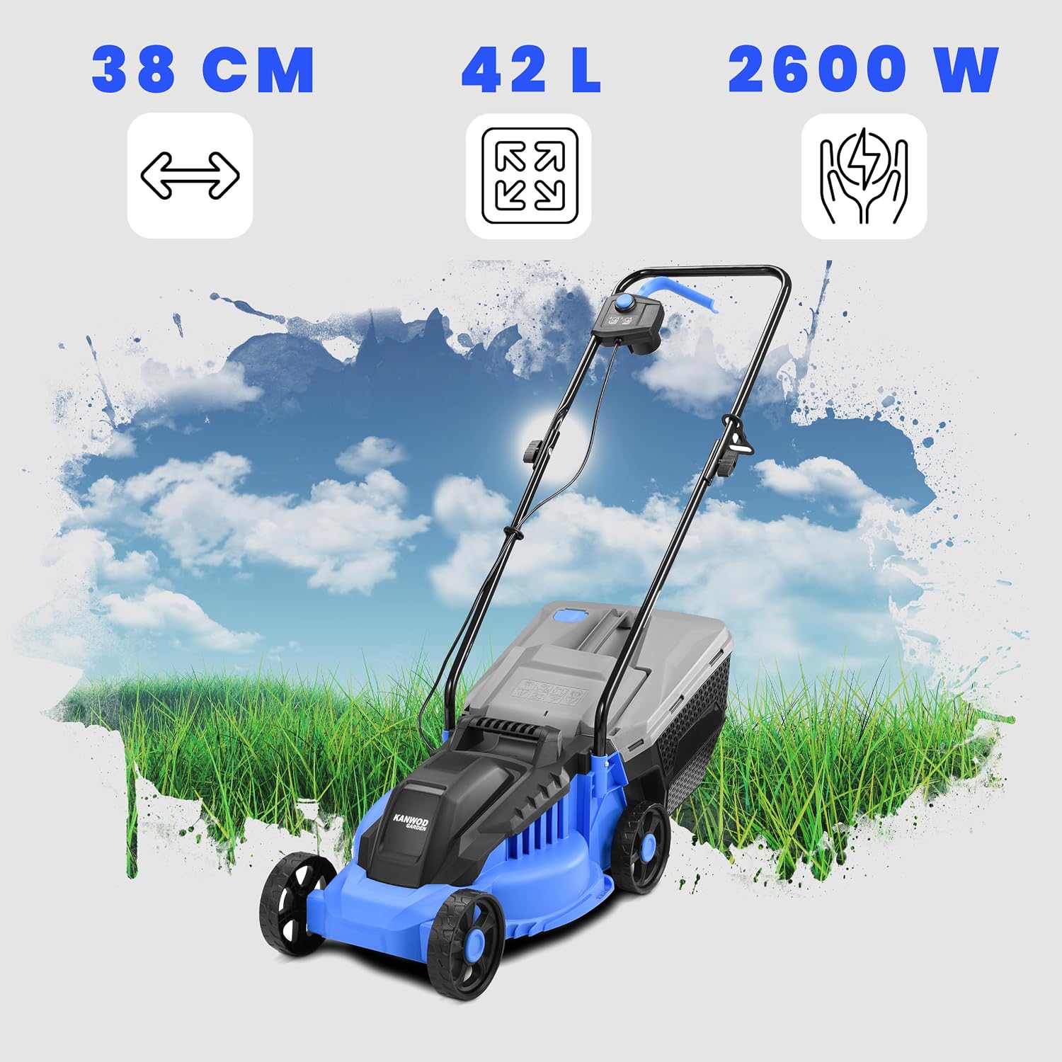 Detalle de KANWOD Tagliaerba elettrico 1600 W 38 cm