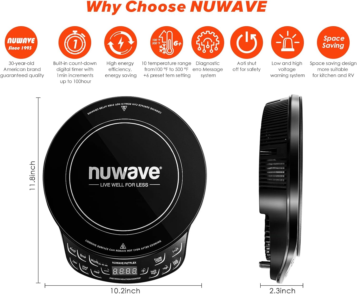 Thumbnail 4 de Nuwave Flex Induction Cooktop, 45 Temp