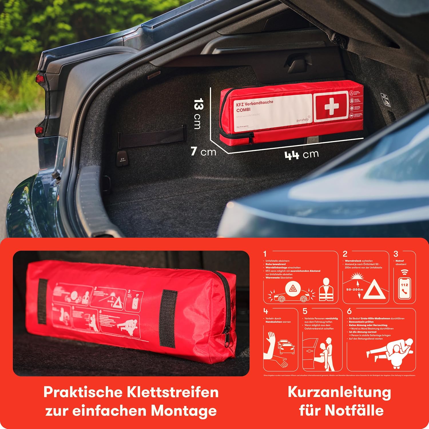 Thumbnail 5 de PURAHELP KFZ Kombitasche mit Beatmungstuch 2026