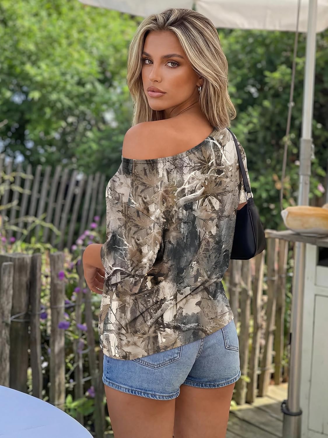 Thumbnail 4 de Trendy Queen Off-the-Shoulder Top in Polyester-Spandex Blend