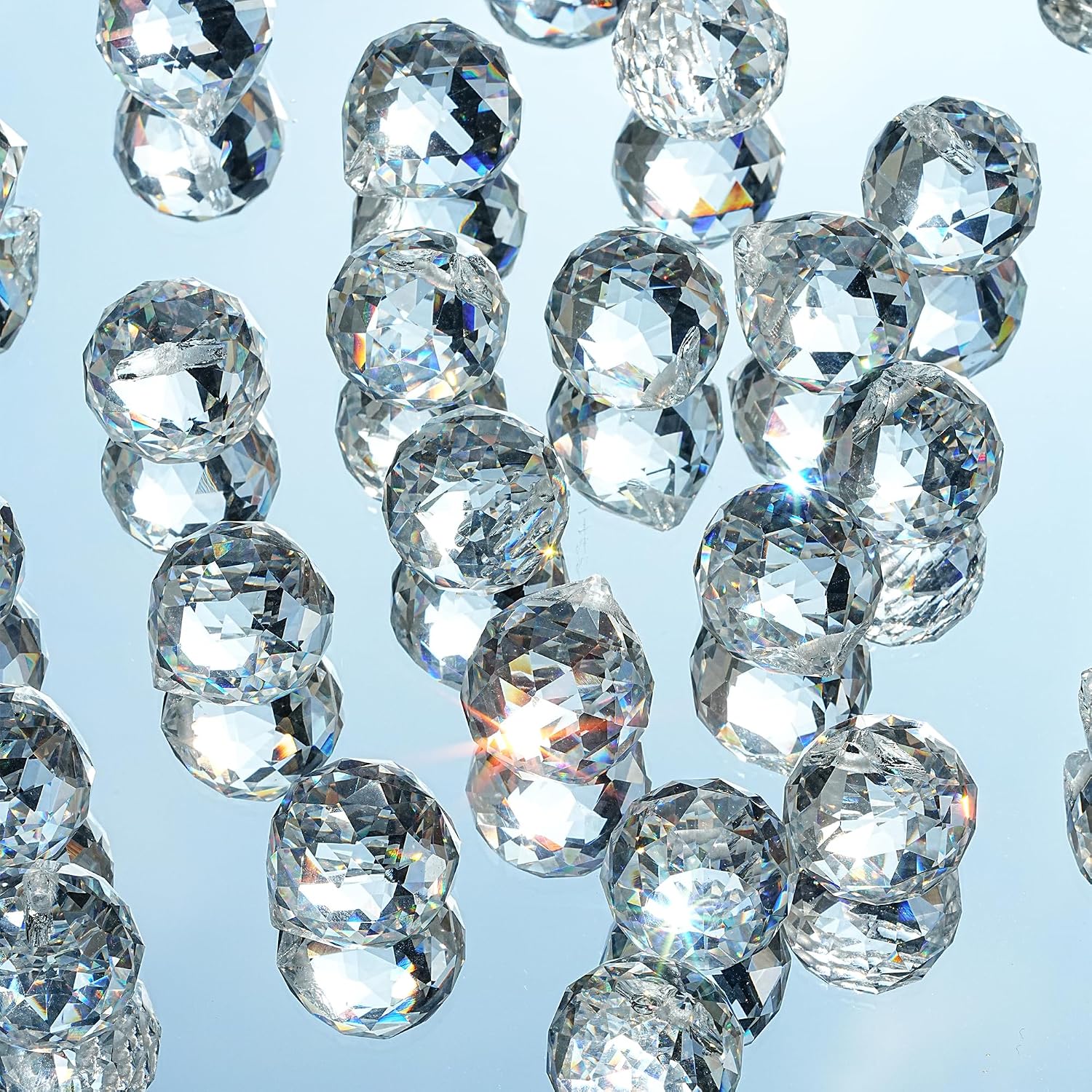 Thumbnail 6 de HDCRYSTALGIFTS 20mm Crystal Ball Prisms, 48-Piece Suncatcher Set