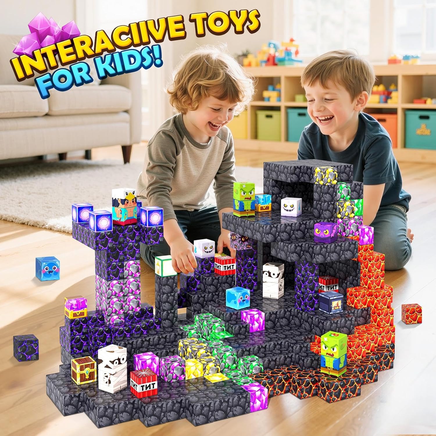 Thumbnail 3 de Magnetic Blocks Mine Magnet World 3+