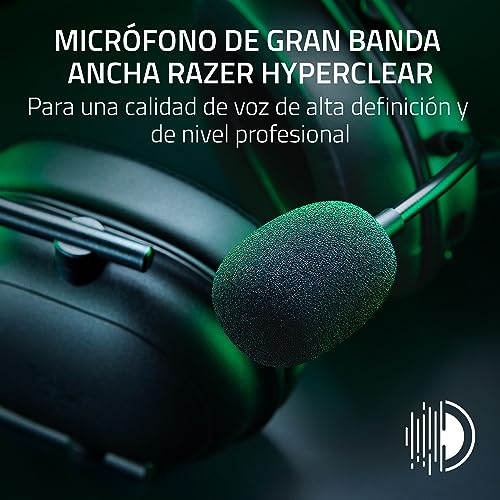 Detalle de Razer BlackShark V2 HyperSpeed para PC: auriculares inalámbricos para esports, ligeros y con micrófono de calidad