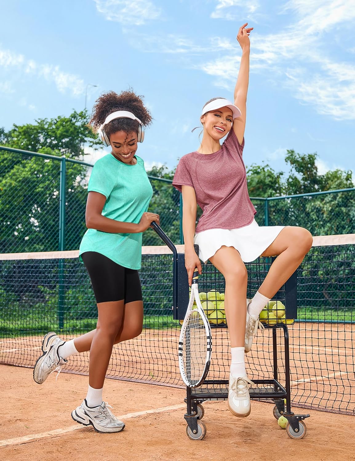 Thumbnail 2 de Gyabnw Tee Shirt Sport Femme à manches courtes – séchage rapide pour yoga, fitness et jogging