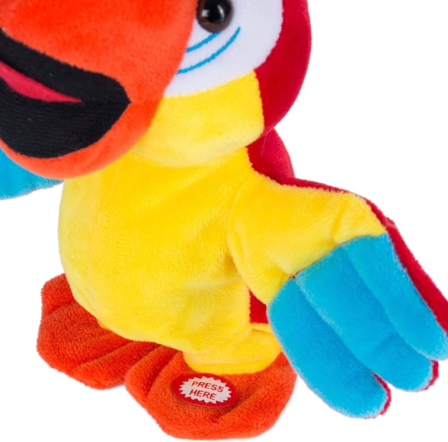 Detalle de GOODS+GADGETS® 356023020 talande plyschpapegoja med dans och melodier