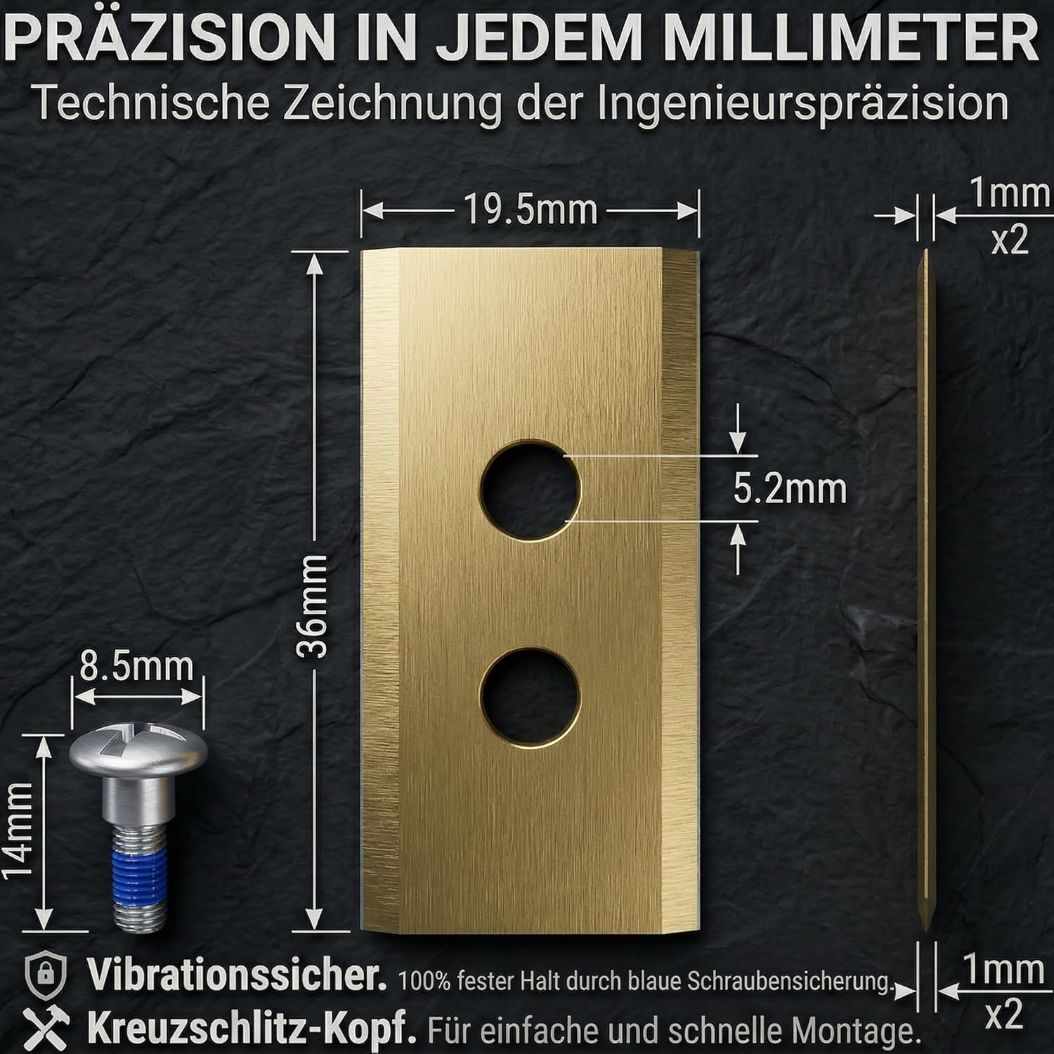 Thumbnail 3 de HAUSPROFI Titan Ersatzklingen 16er Set