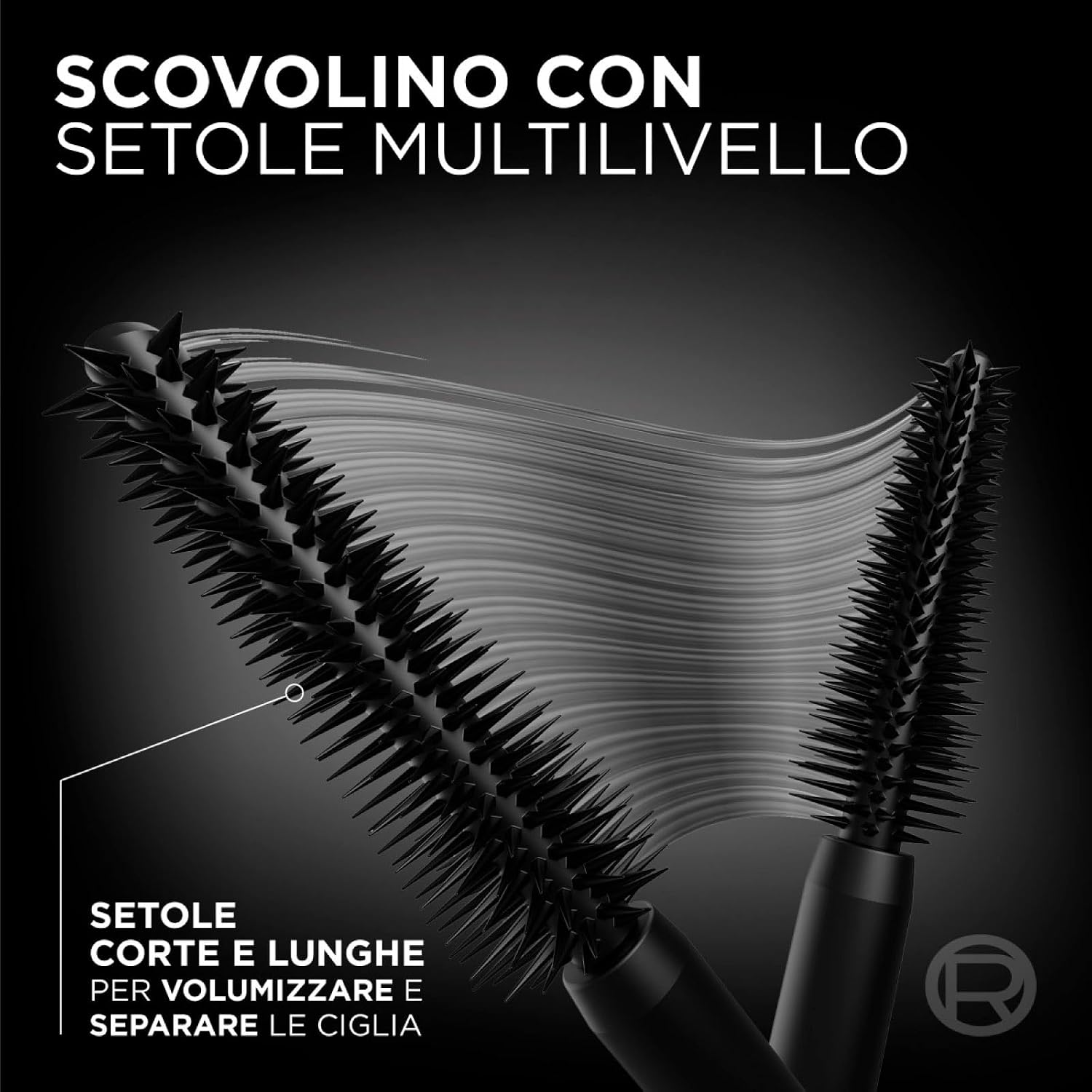 Detalle 2 de L'Oréal Paris Panorama Mascara Volumateur Colour Black – Coffret de 2 mascare avec Stretchflex
