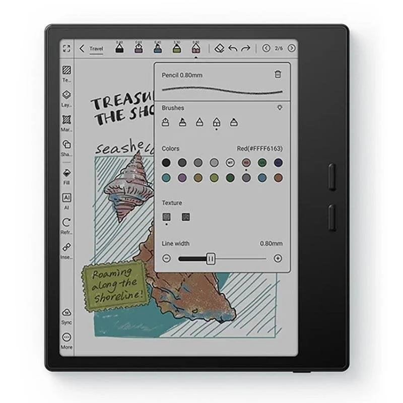 Detalle de Boox Go Color 7": Libros y documentos en color con Android 13