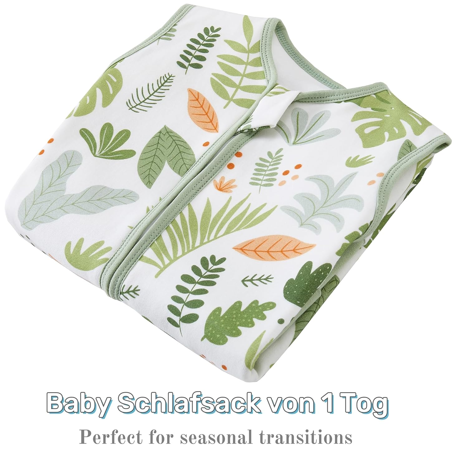 Thumbnail 1 de Chilsuessy Baby Schlafsack Sommer mit Füßen, 1 Tog, 100% Baumwolle – 110–120 cm