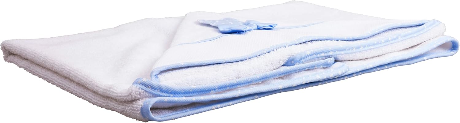Thumbnail 2 de Filet Accappatoio Triangolo per Neonati in Spugna di Cotone 100% – Made in Italy, 0-12 mesi