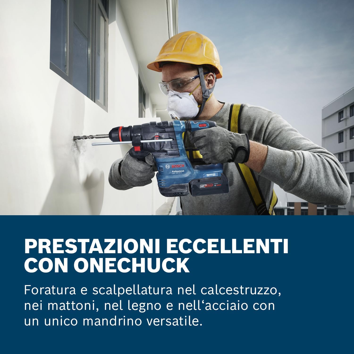 Detalle 2 de Bosch GBH 18V-22 X martello perforatore 🛠