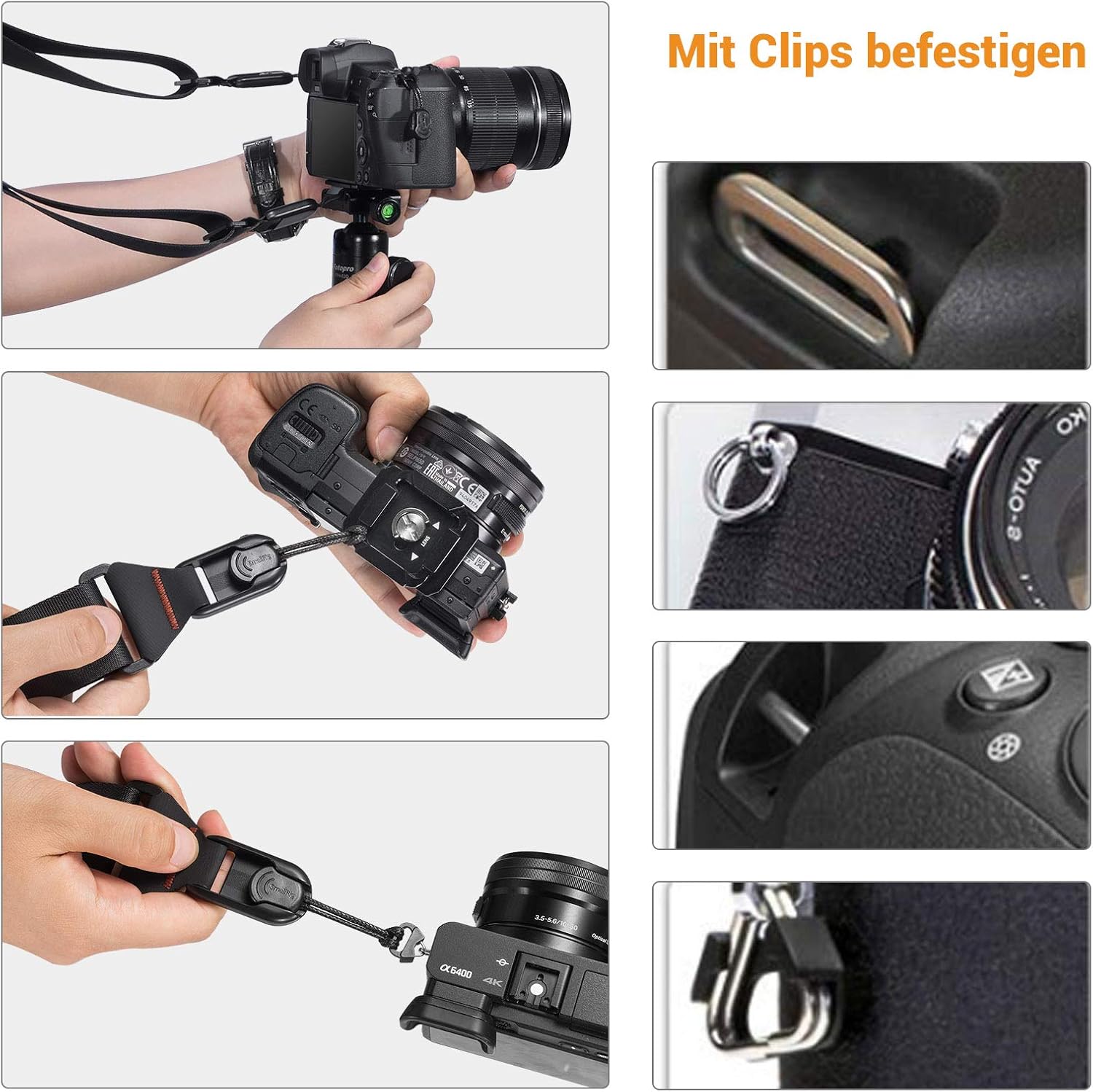 Thumbnail 6 de SMALLRIG Universal Kameragurt 2428 – verstellbarer Schulter- und Slinggurt für DSLR