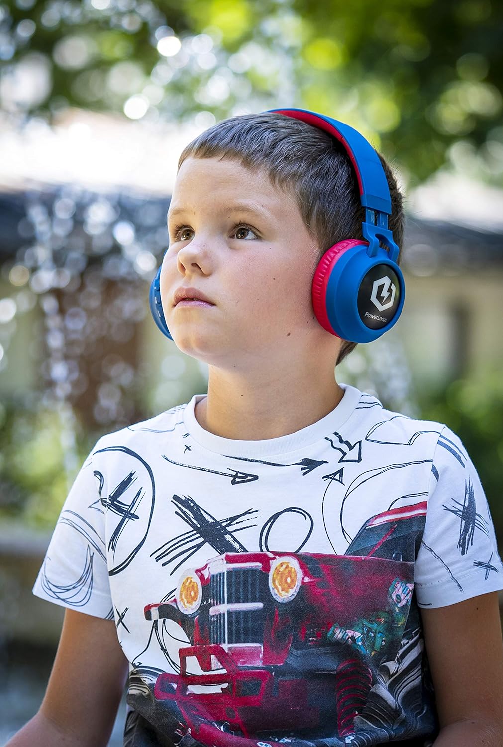Thumbnail 3 de PowerLocus Casque Enfant Bluetooth — Audio sans Fil, volume limité à 85 dB, LED et micro intégré