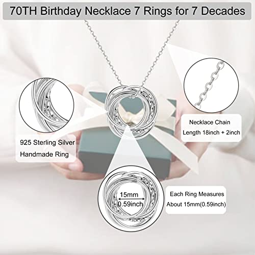 Thumbnail 4 de MOROTOLE 70th Birthday Necklace for Women – a thoughtful 70th birthday gift