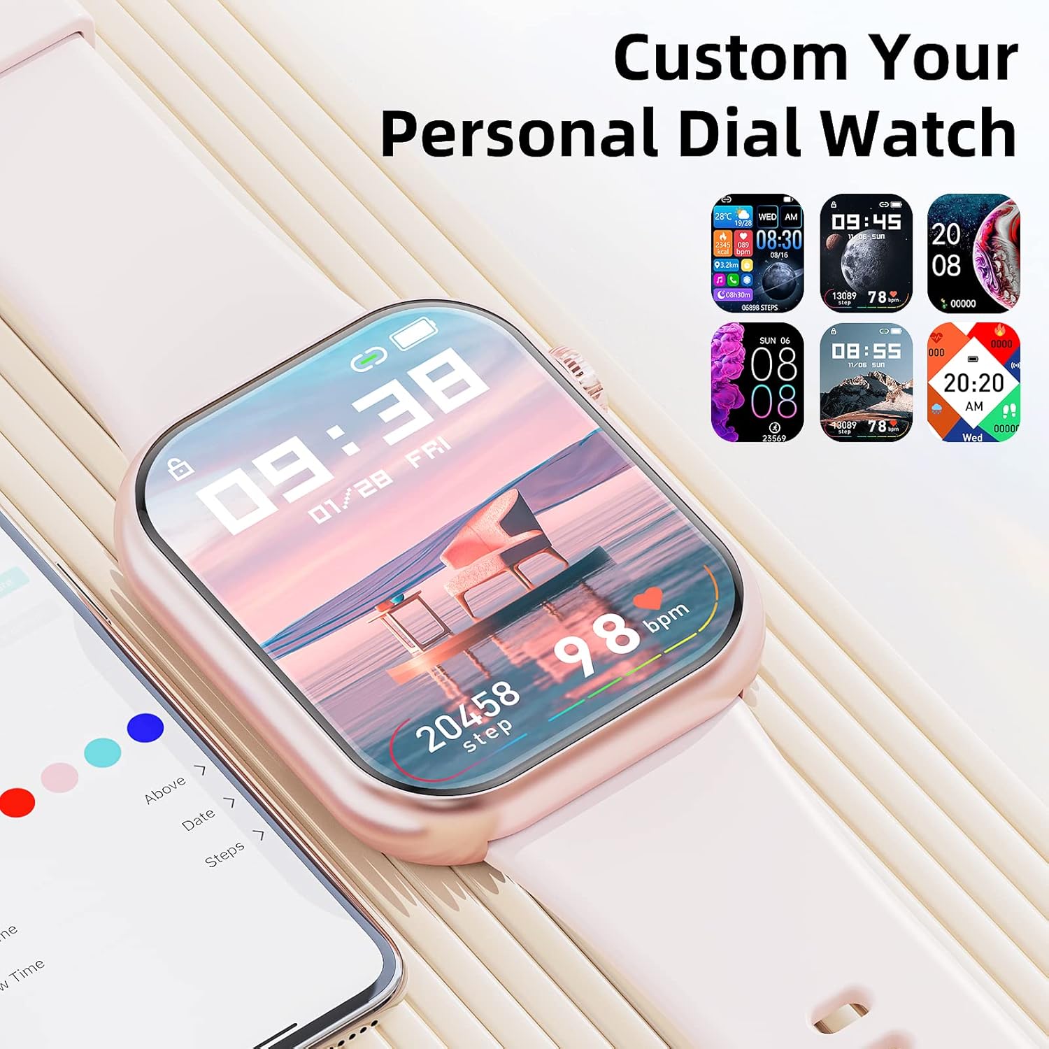 Thumbnail 6 de Hwagol Smart Watch 1.85" fitness tracker