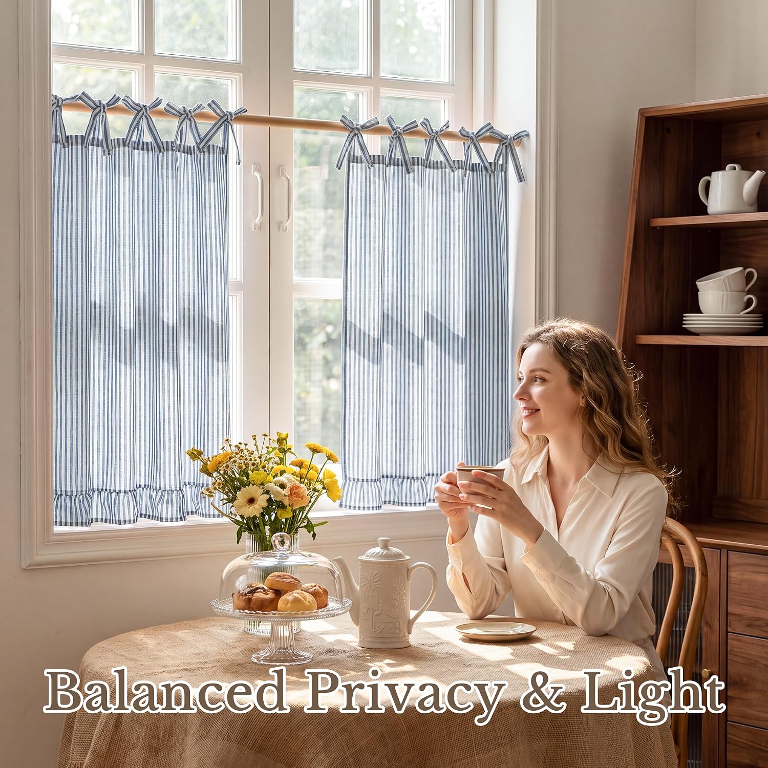 Thumbnail 1 de NICETOWN Oven Skirt Curtain, 31 x 22 Inches