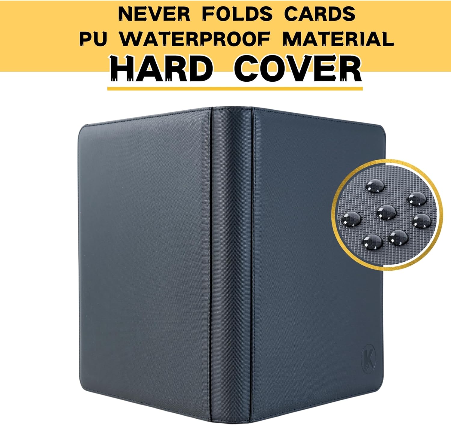 Thumbnail 3 de KUOOKING 1000+ Pockets Trading Card Binder (16 Pockets) — Zippered Binder for MTG, Sports Cards & Standard-Size Sleeves, Black