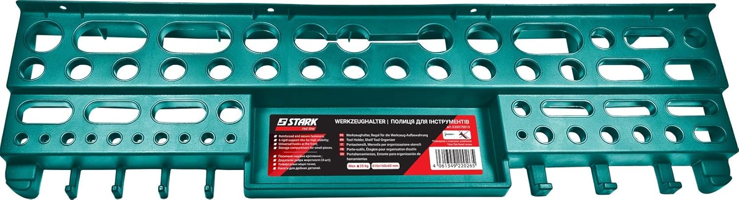 Thumbnail 5 de STARK Pannello Portautensili PROUDLY MADE IN UCRAINA: mensola Organizer da officina 61 x 16 x 60 cm, portata 25 kg