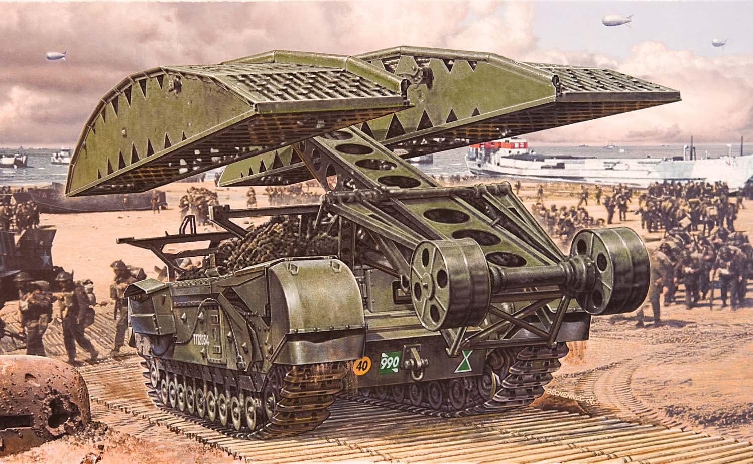 Thumbnail 2 de Airfix A04301V Churchill Bridge Layer – 1:76 Model Kit