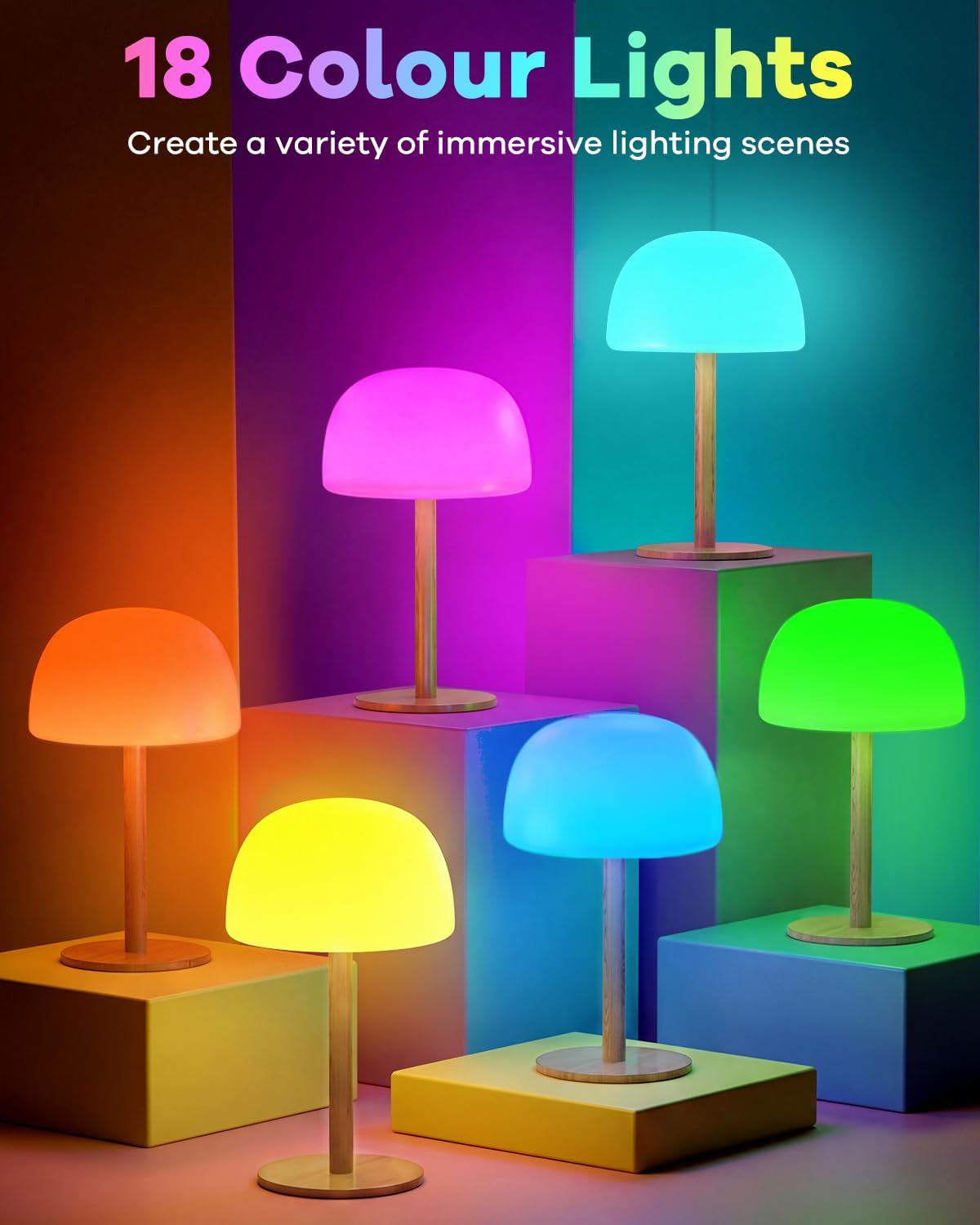 Thumbnail 1 de Waterproof Shower Lamp Cordless – 7500mAh Rechargeable Table Lamp for Bathrooms