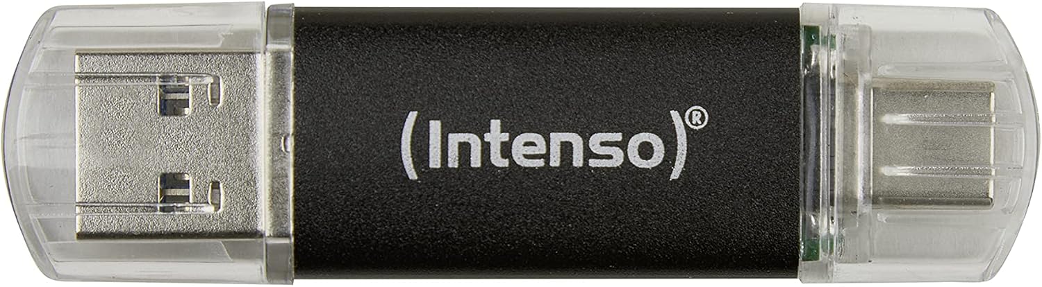 Detalle de Intenso Twist Line 256 GB – pendrive USB 3.2 Gen 1x1, USB-C i USB-A, antracytowy